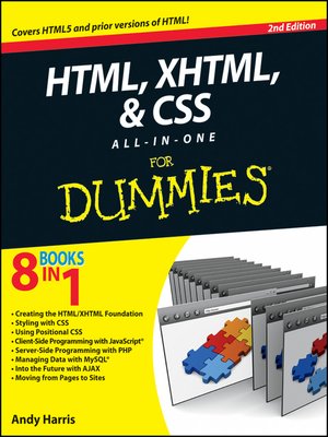 cover image of HTML, XHTML and CSS All-In-One For Dummies